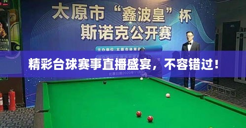 精彩台球赛事直播盛宴，不容错过！