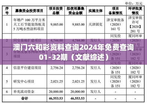 澳门六和彩资料查询2025年免费查询01-32期（文献综述）