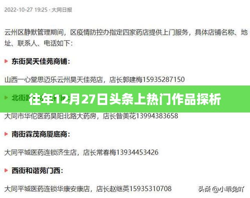 往年年末热门作品深度解析，揭秘头条背后的秘密