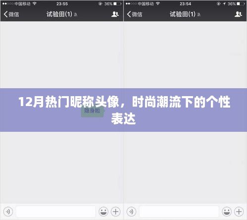 时尚潮流，12月热门昵称头像个性大赏