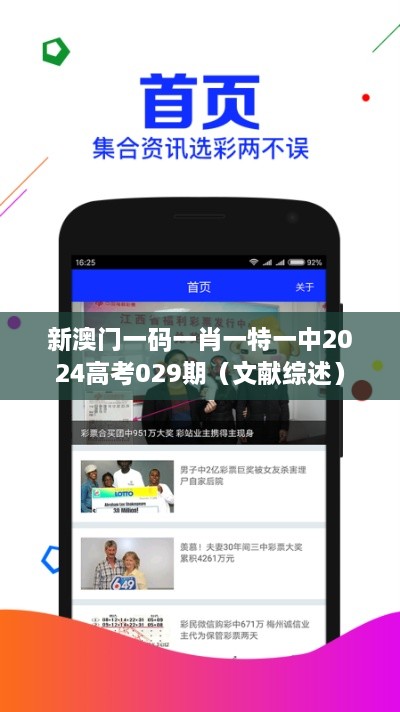 新澳门一码一肖一特一中2025高考029期（文献综述）
