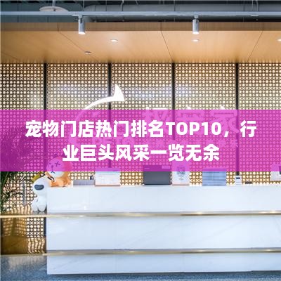 宠物门店热门排名TOP10，行业巨头风采一览无余