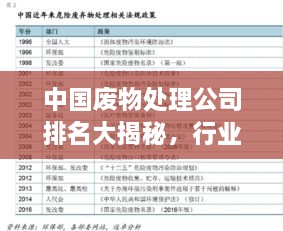 中国废物处理公司排名大揭秘，行业领军者一览