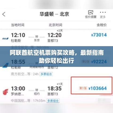 阿联酋航空机票购买攻略，最新指南助你轻松出行