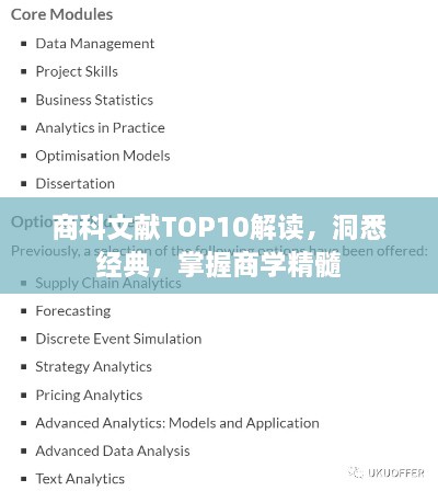 商科文献TOP10解读，洞悉经典，掌握商学精髓