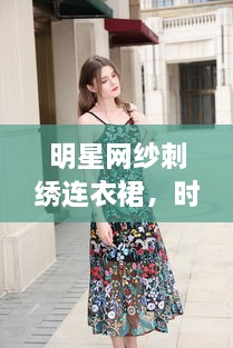 明星网纱刺绣连衣裙，时尚艺术之绝美融合
