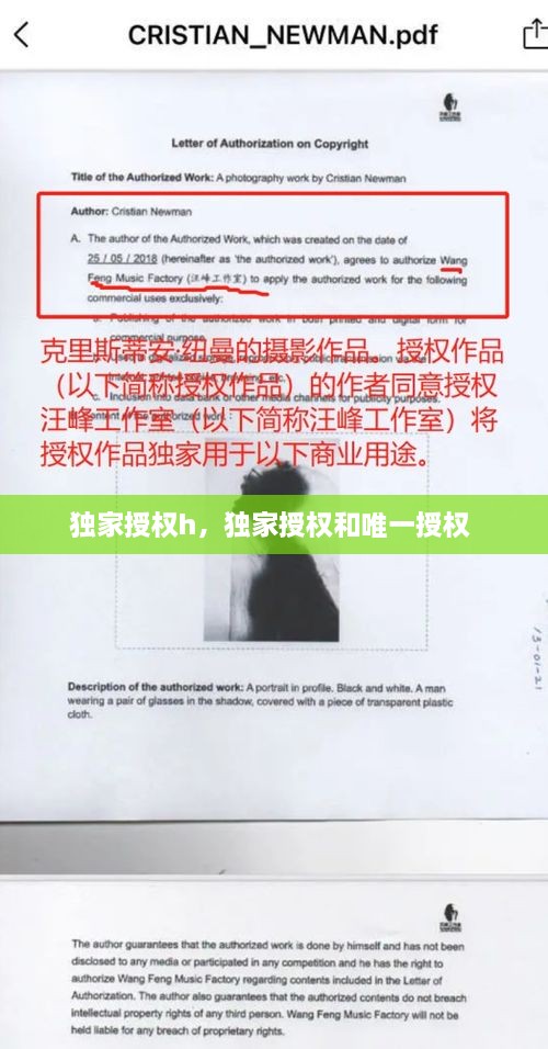 独家授权h，独家授权和唯一授权 