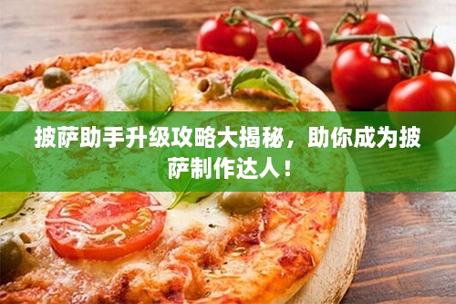 披萨助手升级攻略大揭秘，助你成为披萨制作达人！