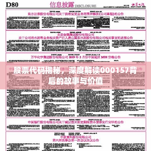 股票代码揭秘，深度解读000157背后的故事与价值