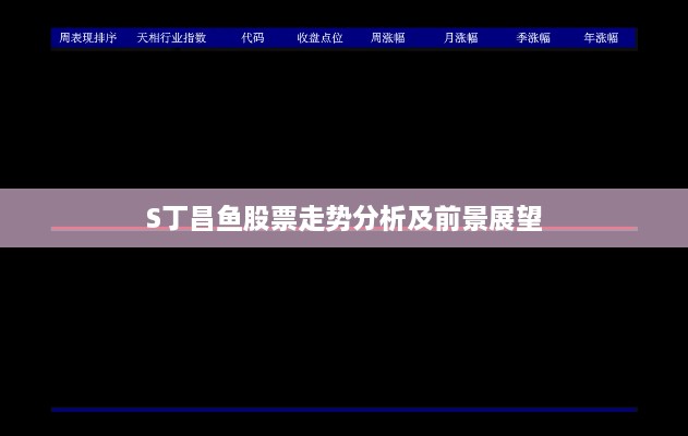 S丁昌鱼股票走势分析及前景展望