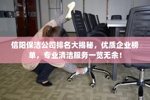 信阳保洁公司排名大揭秘，优质企业榜单，专业清洁服务一览无余！